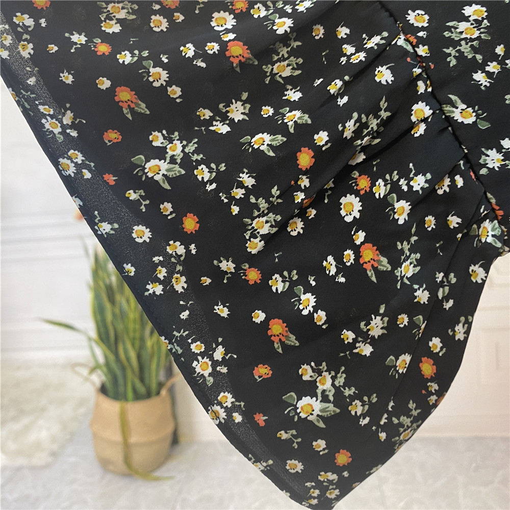 Print Hem Day Dress