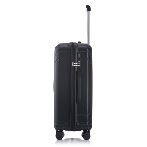 20  24  28  3 Pcs  Set In ABS Spinner Wheel Luggage, Carry On Suitcase, Matching Color, TSA Combination Lock