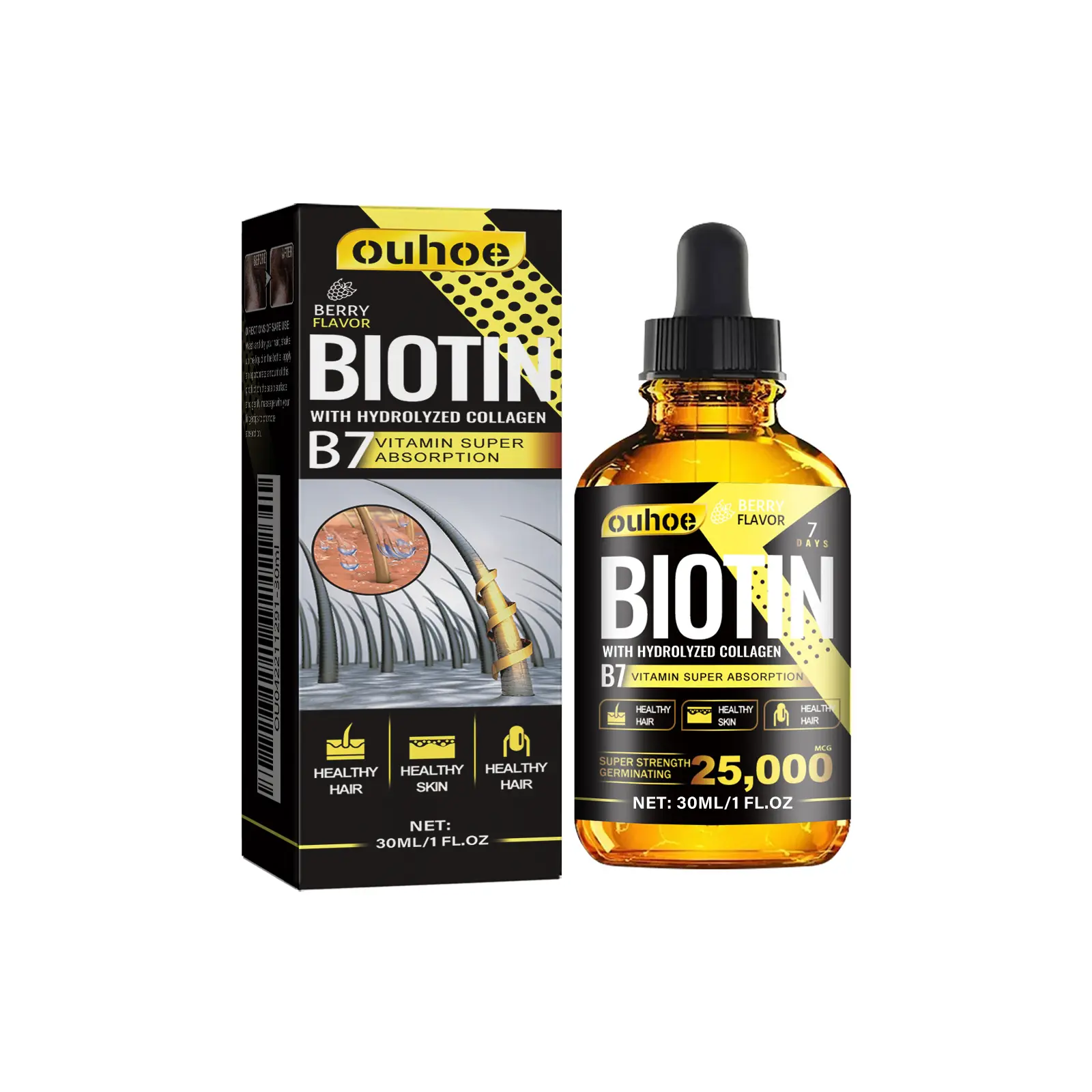 OUHOE Collagen B7 Vitamin Hair Oil Hair Strengthening & Densification Hair Loss