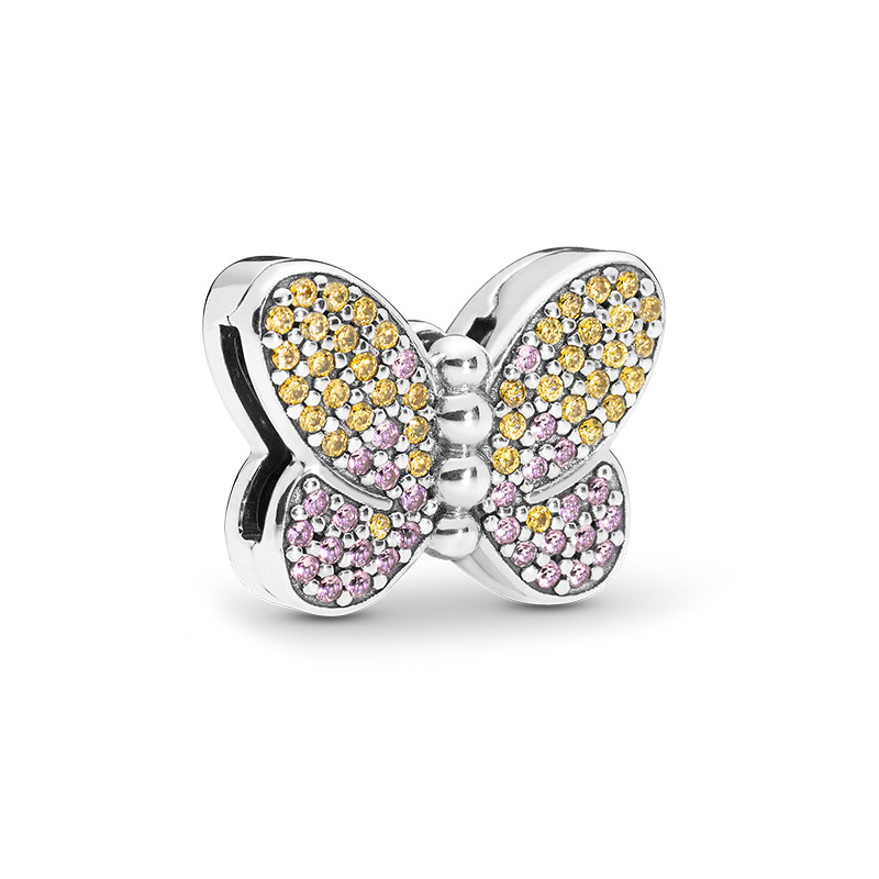 Title 3, Sterling Silver Love Butterfly Moon Buckle Fixe...