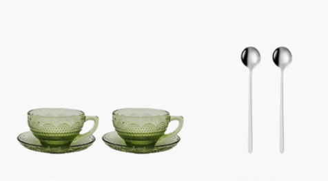 2piece milk tea cup set