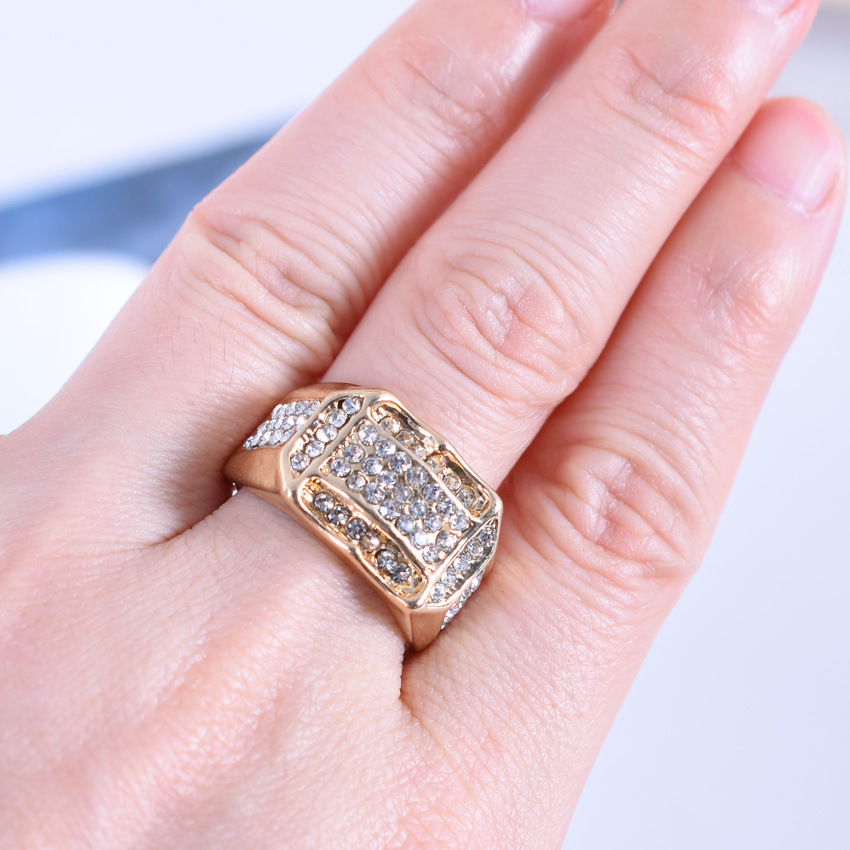 Fashion European And American Diamond Men's Ring
