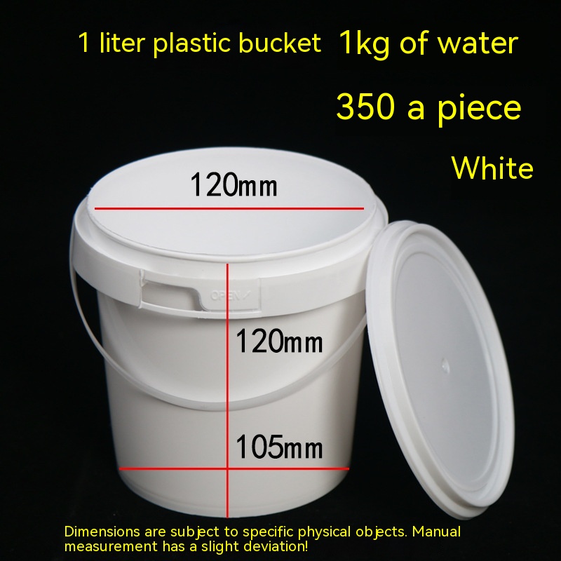 Title 7, Food Transparent White 1 Liter Plastic Storage ...