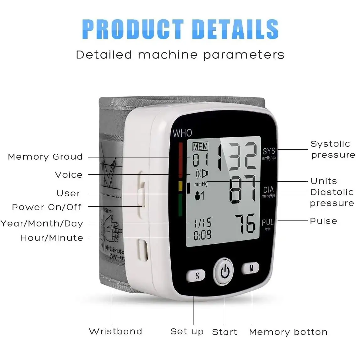 Wrist Blood Pressure Monitor