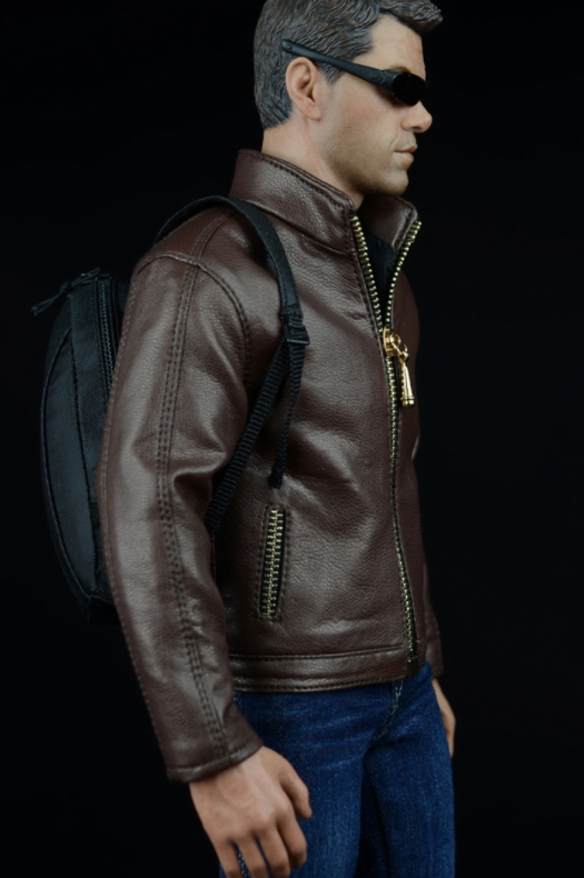 Agent Leather Suit Without Head Sculpted Body
