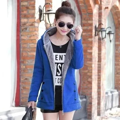 Plus Size Cardigan Sweater Coat Women Blue - Shop at LoveMi
