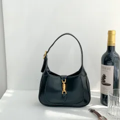 Small Design Portable Messenger Shoulder Bag - Black - View 1