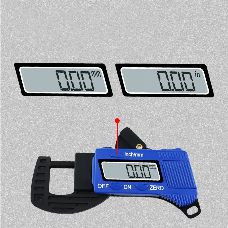 Digital Display Horizontal Thickness Gauge 0-12.7mm Jewelry Pearl Diameter