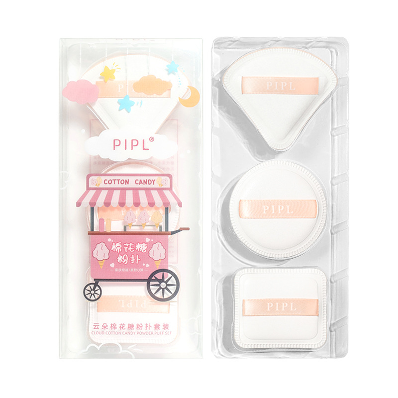 Cute Makeup Sponge Puff Set 3Pcs | Flat Blenders PIPL™