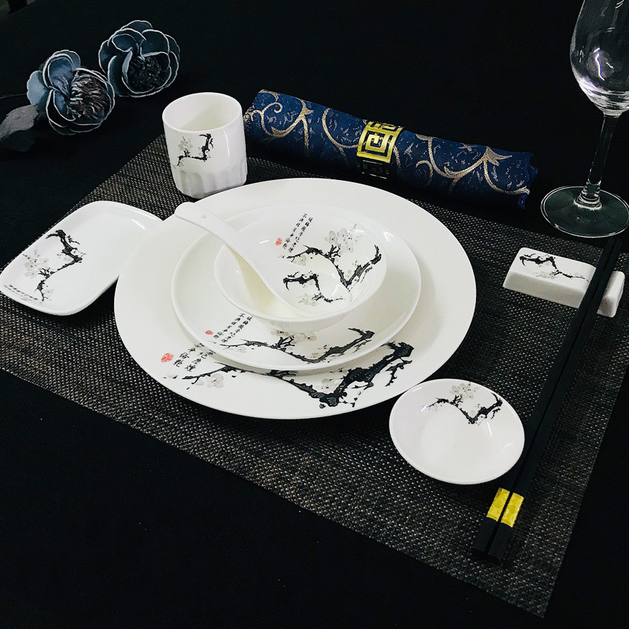 Title 12, Chinese Restaurant Hotel Set Table Ceramic Dish...