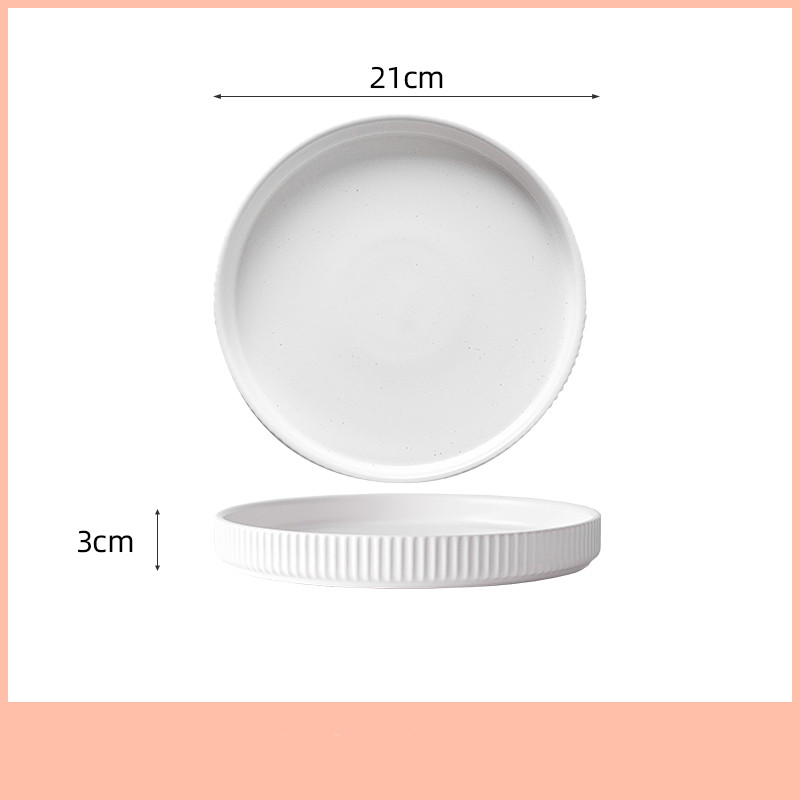 Home Creative Personality Striped Steak Plate