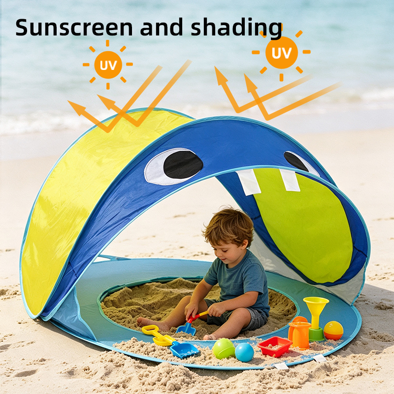 Outdoor Camping Tent One-Second Setup, No Assembly Required, Sunshade For The Wilderness, Beach, And Seaside