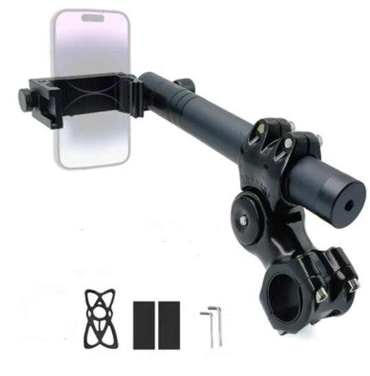 Bicycle Mobile Phone Selfie Stick Bracket Panoramic Telescopic Anti-shake Cloud Head - Image 3