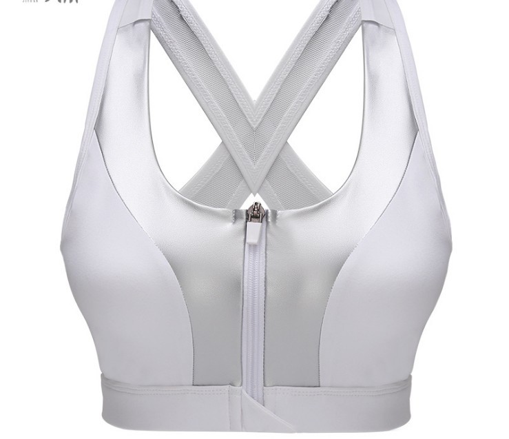 Title 6, Front zip yoga bra without steel ring