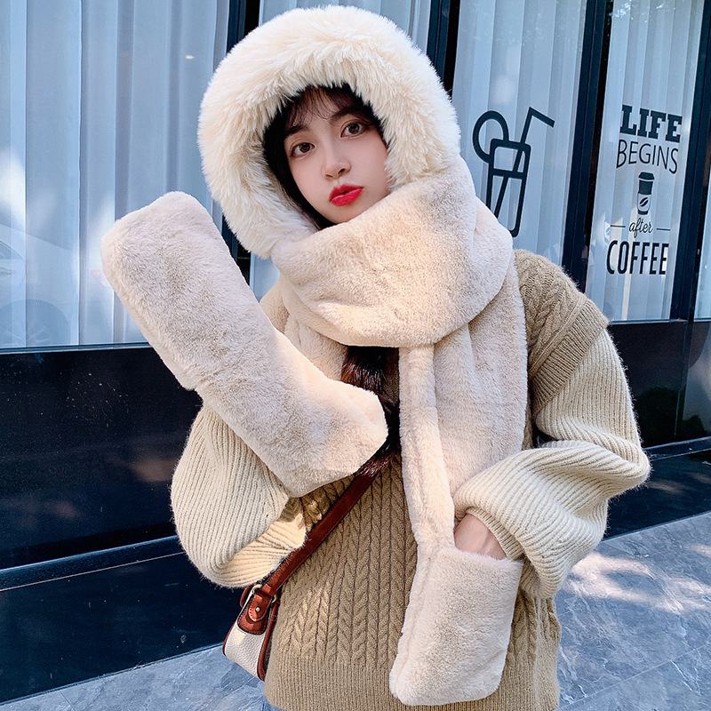 Cute Wool Knitted Hat With Warm Ear Protection