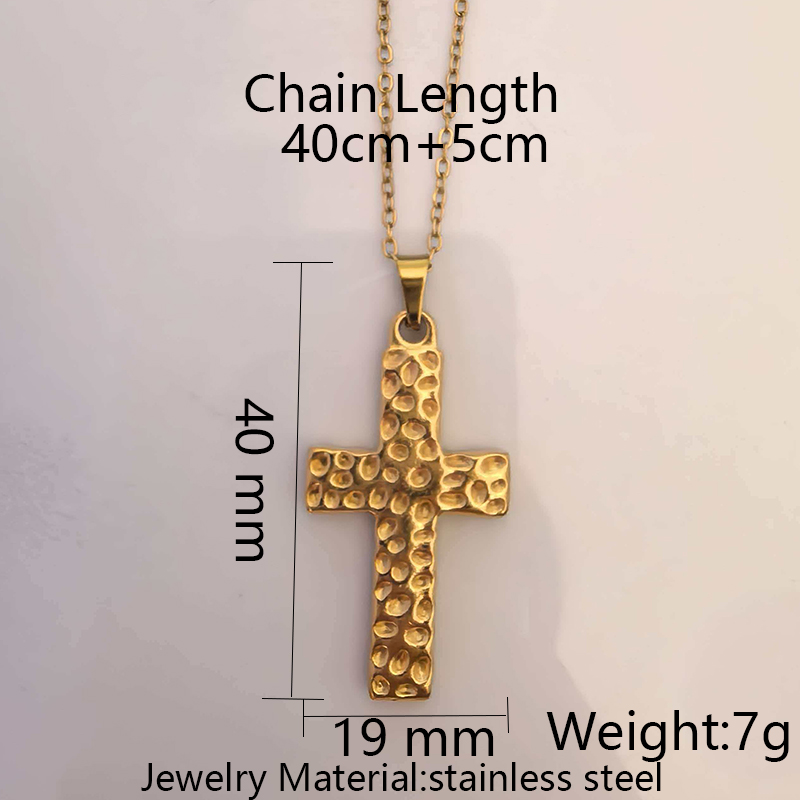 Stainless Steel Cross Pendant Necklace