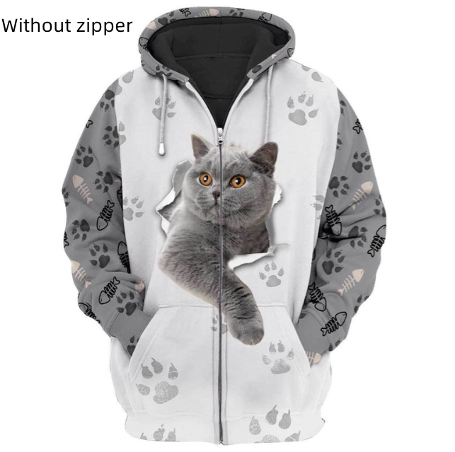 Men's Printed Hooded Casual Fashion Sweater