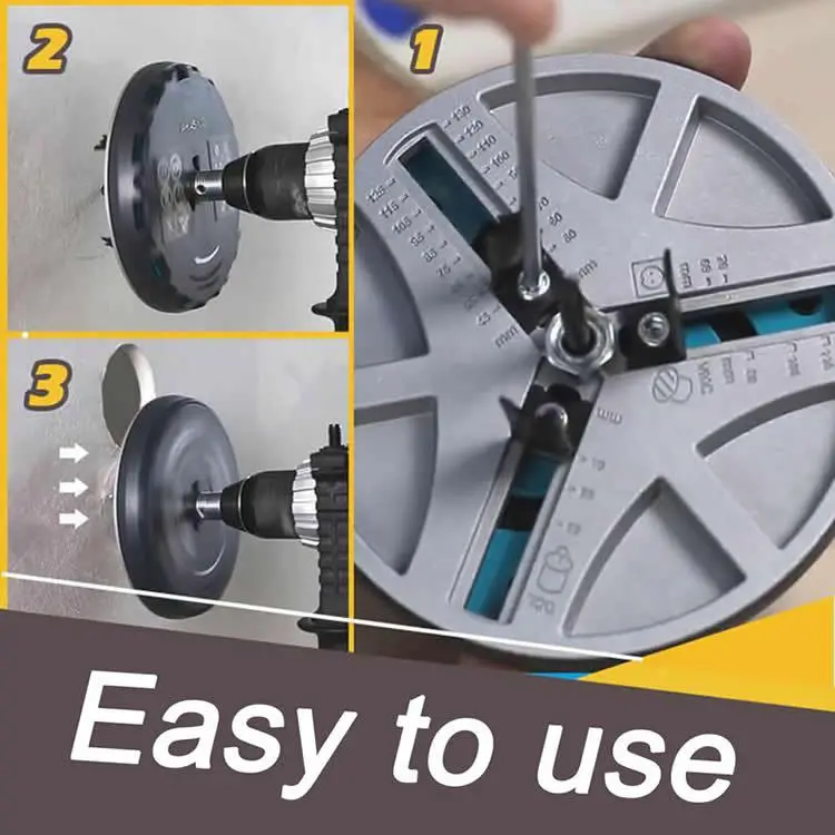 Adjustable Punching Saw Adjustable Cutting Diameter 45-130MM Easy And Fast Hole Opener Smooth Cutting Woodworking Tools – image 4