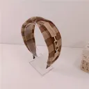 Large Checkered Hair Hoop