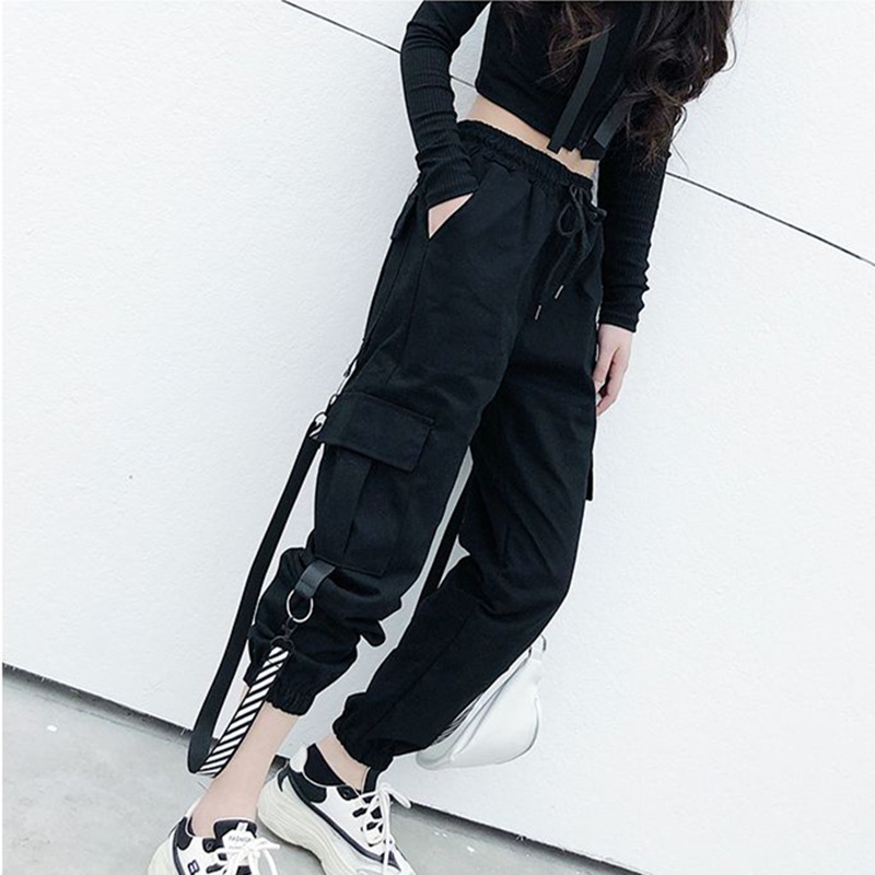 Title 5, Fashionable Elastic High-waisted Streamer Overalls