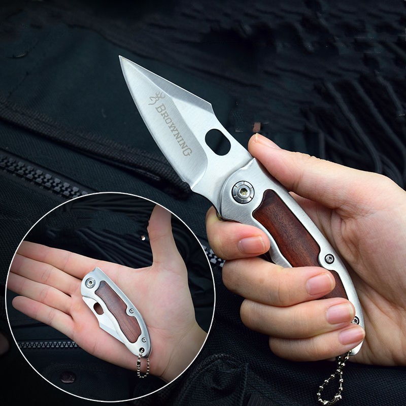 Title 2, Stainless Steel Outdoor Folding Knife Portable ...