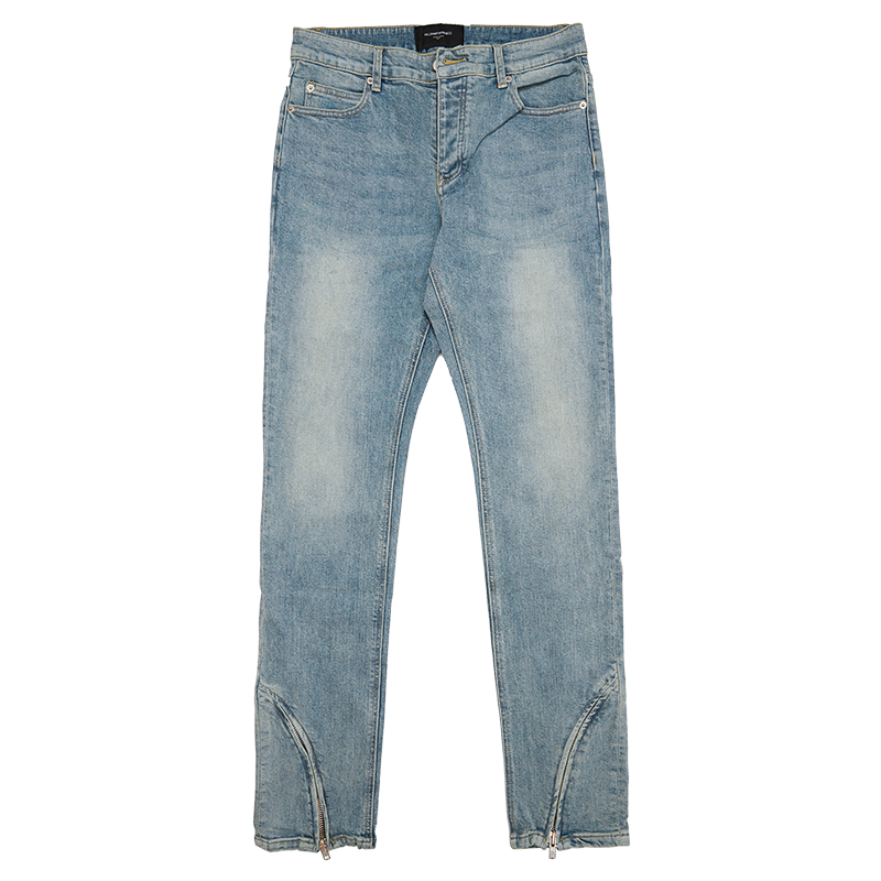 Title 4, Heren casual jeans met lage taille en body curv...