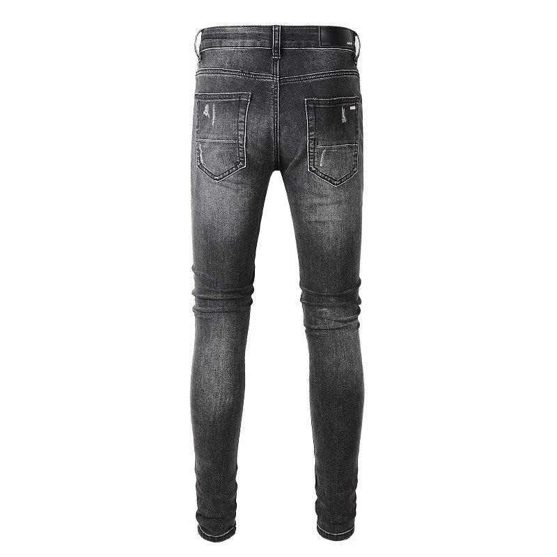 Title 11, Calças masculinas High Street Denim Patch Slim ...