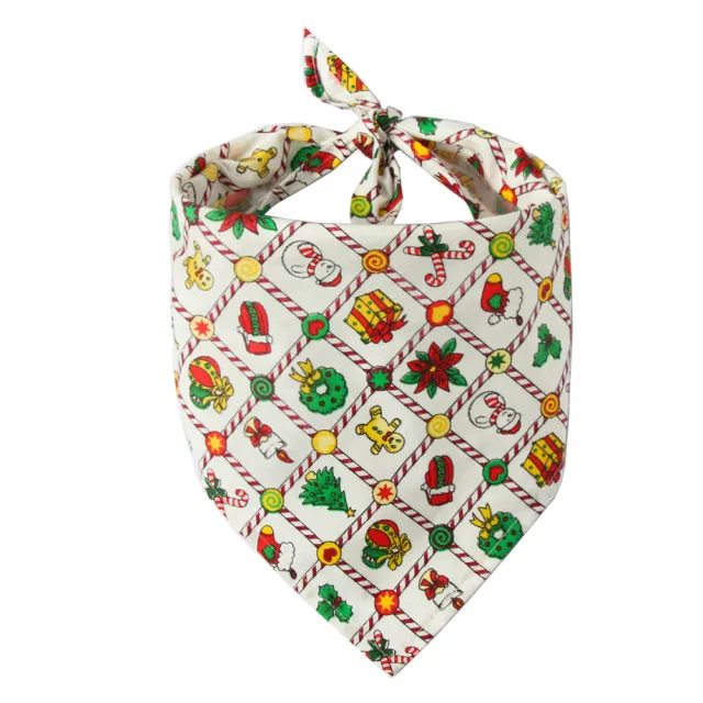 Pet Saliva Towel Cotton Triangle Scarf Dog Scarf Cat Bib Christmas Gifts - Shop at LoveMi