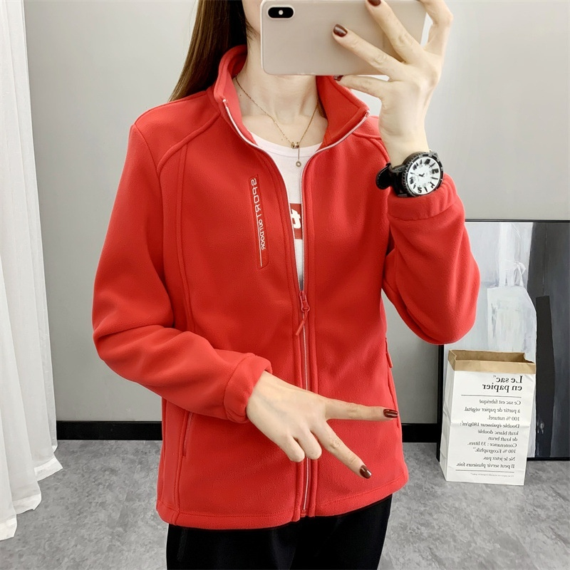 Unisex Thickened Stand up Collar Thermal Coat Red - Shop at LoveMi