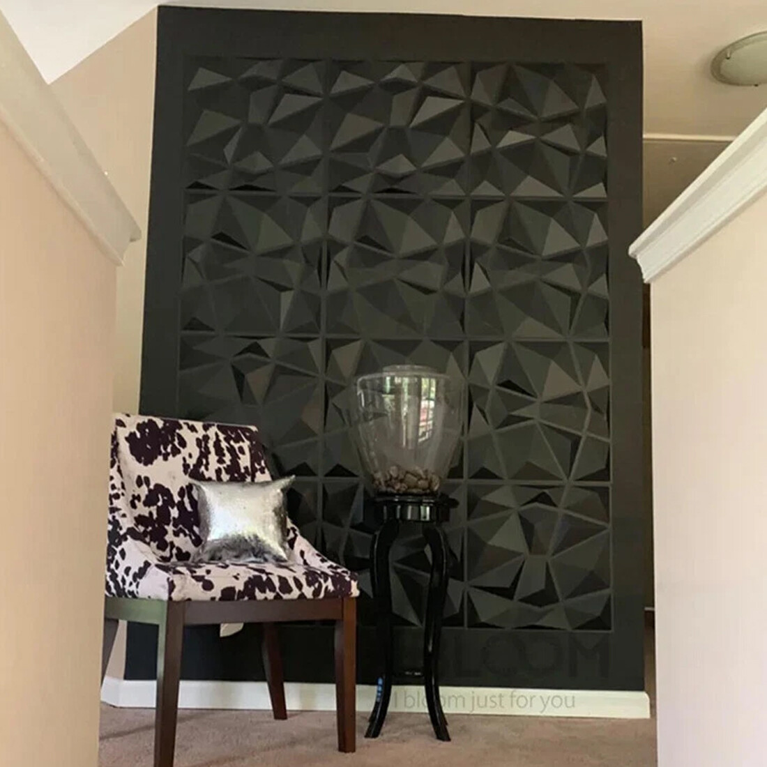 12Pcs Modern Decorative Wall Panel 3D Effect Decor PVC Panels Cladding UK — image 5