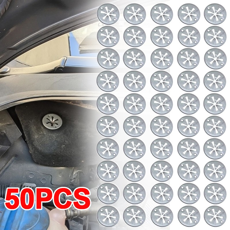 50X Undertray Exhaust Heat Shield Metal Spring Washer Fixing Clip Nut Fit For VW — image 6