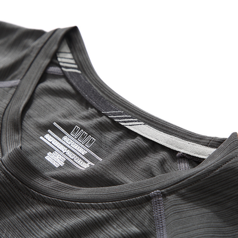 Short-sleeved t-shirt men's loose quick-drying clothes high stretch running clothes