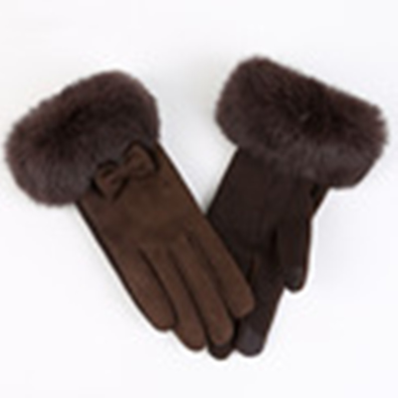 Suede Winter Gloves, picture 2 of 8