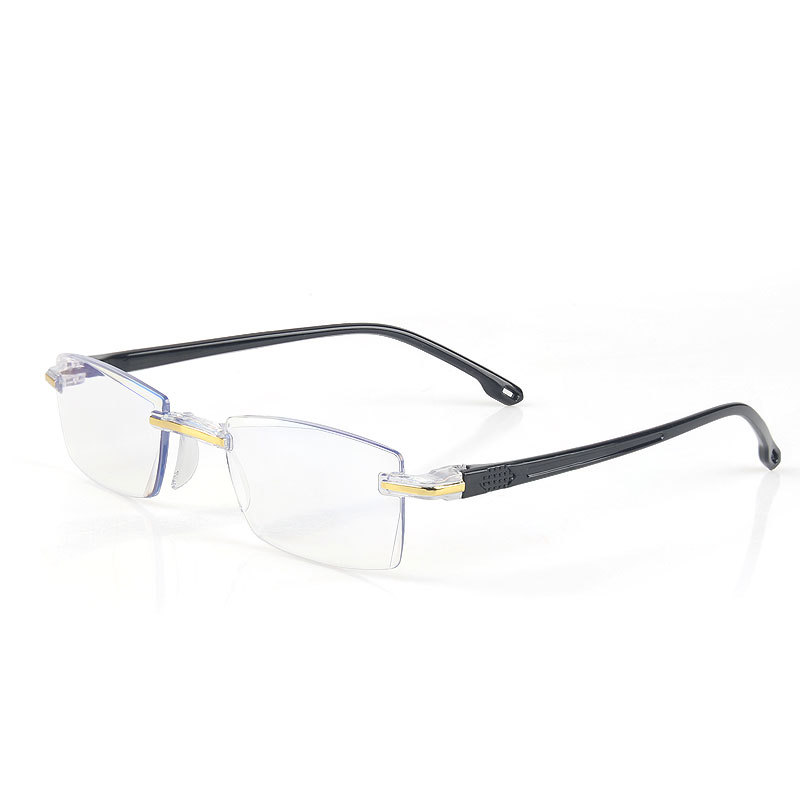 Title 4, The New Diamond Cut Edge Reading Glasses Frameless