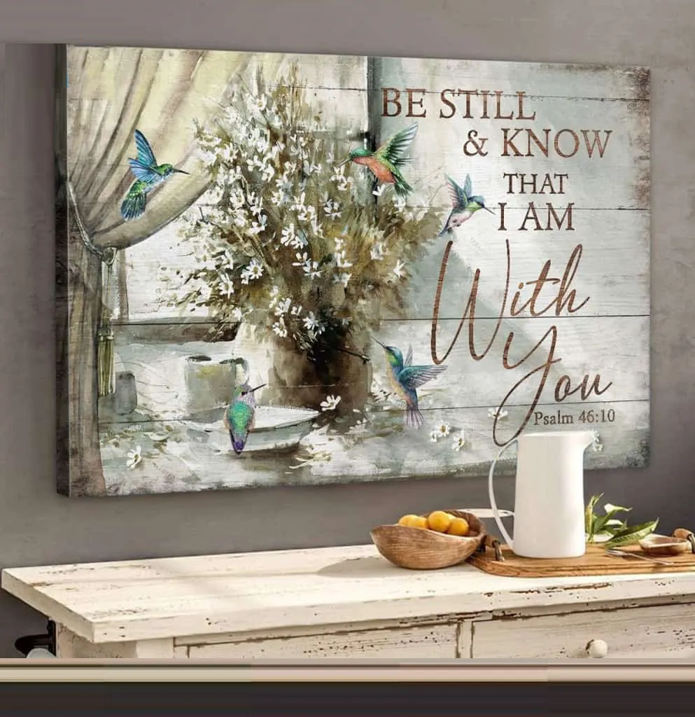 Jesus Canvas Wall Art Hummingbird Still Knows