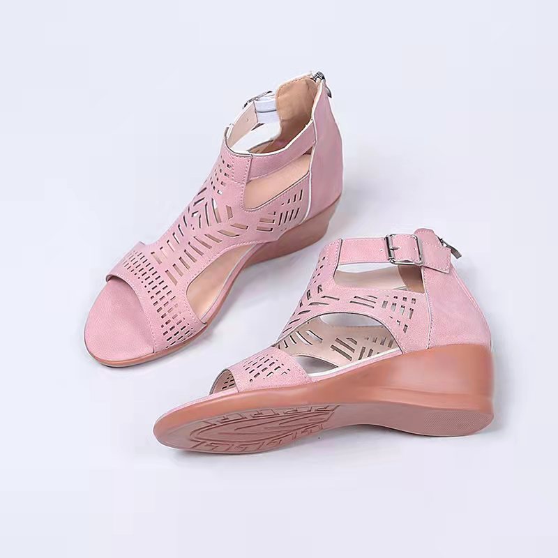 Spring And Summer New Style Slope Heel Sandal Female