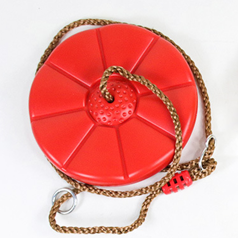Kids Disc Swing Seat Hanging Indoor Outdoor Garden Rope Children Toys — image 2