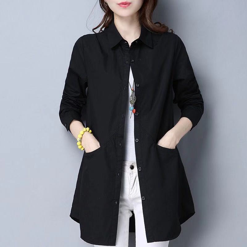 Title 2, Large Size Slimming Casual Shirt Mom Wear Jacke...