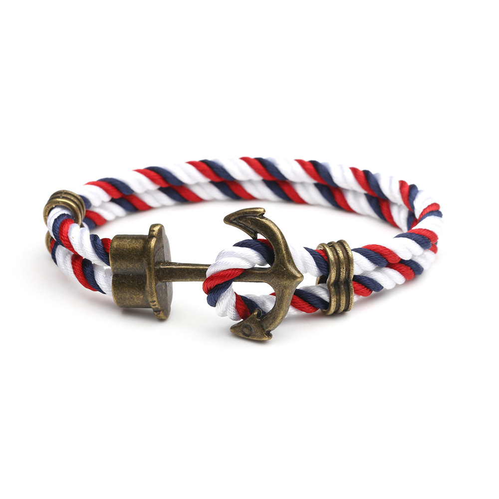 Navy Ship Anchor Bracelet Handmade Couple Hands Men's Hand Accessories