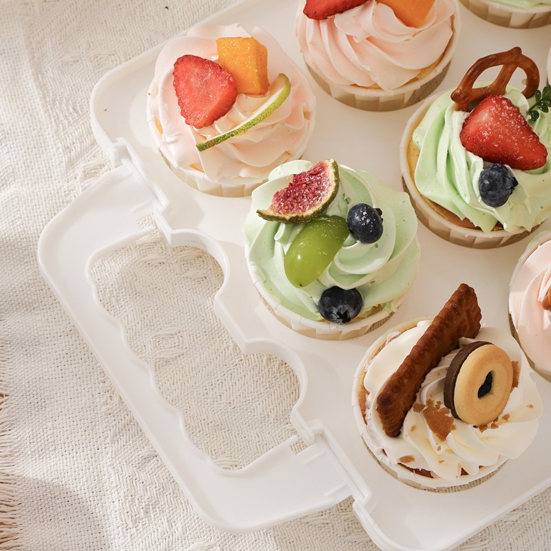 3Tier Stackable Cupcake Carrier Box Muffin Cake Holder