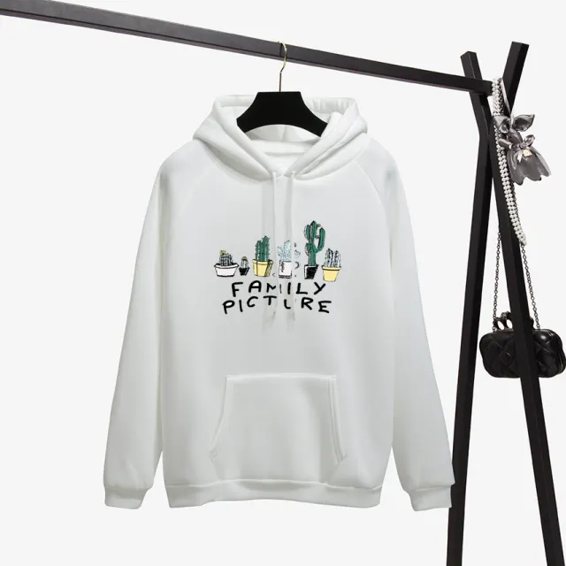 Fleece Padded Sweatshirt Long sleeved Pullover Jacket Hd0601 M - Shop at LoveMi