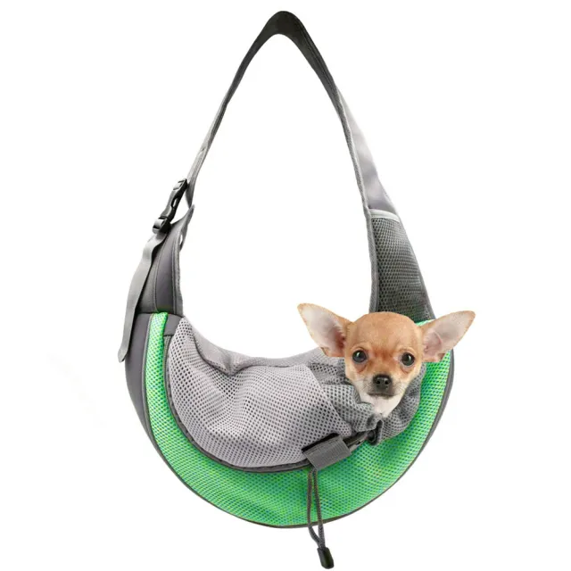 Cat And Dog Travel Portable Messenger Breathable Mesh Pet Backpack Green - Shop at LoveMi