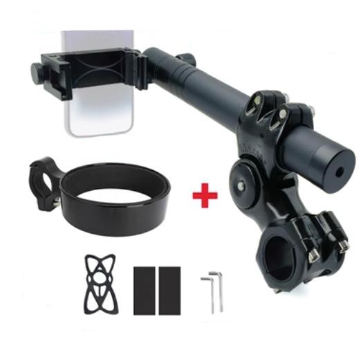 Bicycle Mobile Phone Selfie Stick Bracket Panoramic Telescopic Anti-shake Cloud Head - Image 6