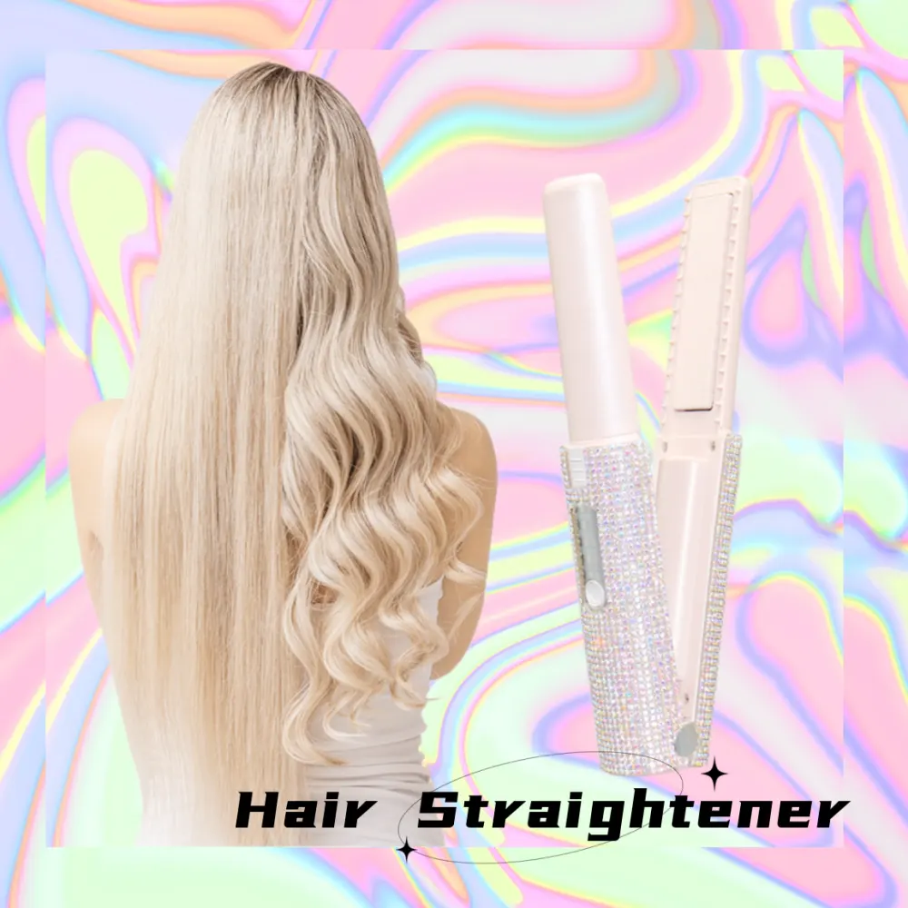 2-In-1 Electric USB Hair Straightening Brush Straightener Multifunctional Comb