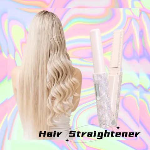 2-In-1 Electric USB Hair Straightening Brush Straightener Multifunctional Comb