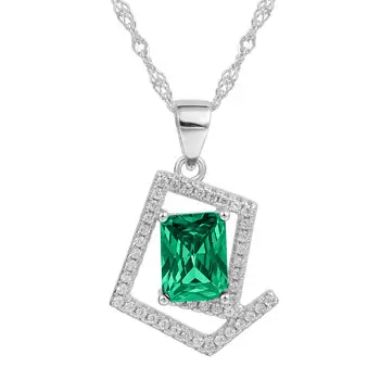 Simple Temperament Inlaid Zirconium Women's Necklace Set