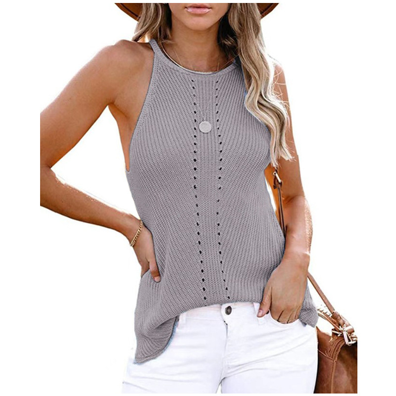 Women's New European And American Loose Vest Knitted Beach