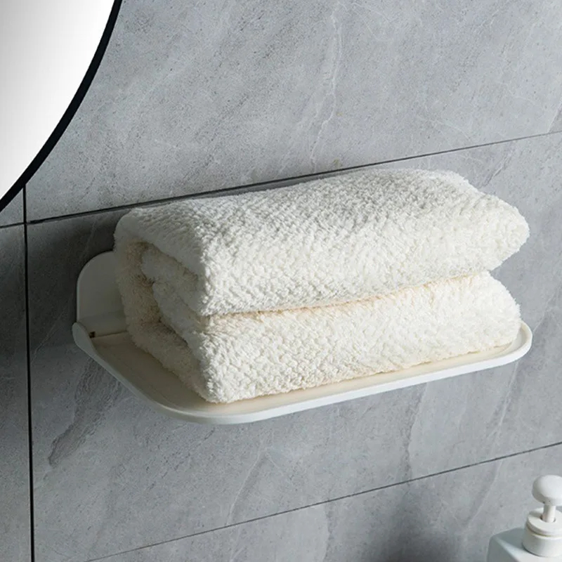 Foldable Floating Shelf Wall Mounted Display Shelves Bathroom