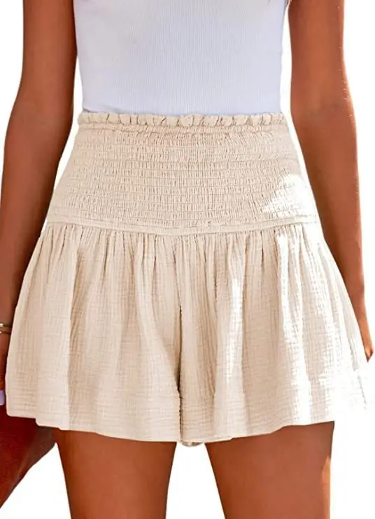 New Women's Casual Three-Point Shorts, High Elastic Waist, Hot Selling