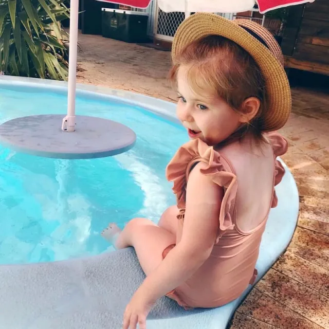 Cute Baby Princess Swimsuit Girl Child Swimwear Pink - Shop at LoveMi